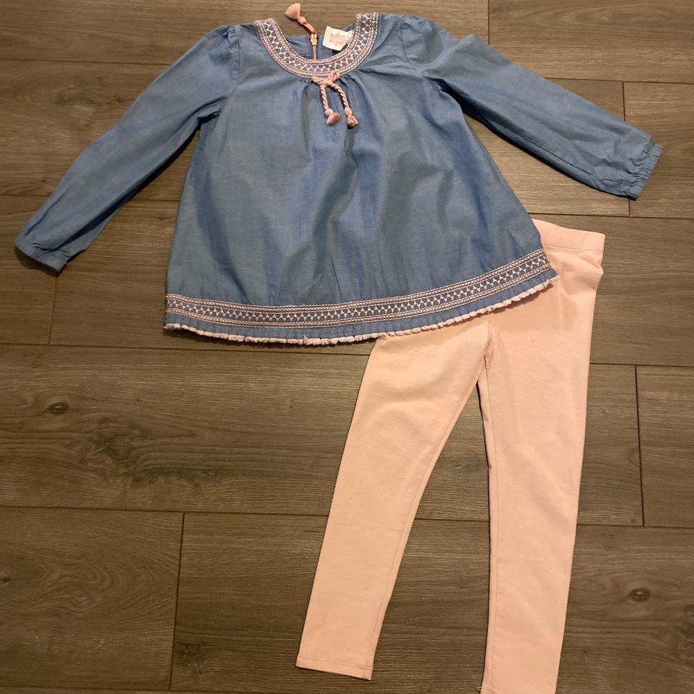 Chambray Leggings Set
